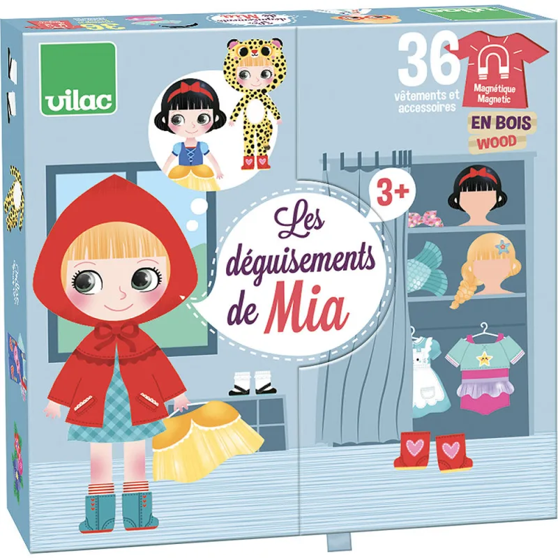 Vilac Magnetické obliekacie puzzle Dizajnérka Mia