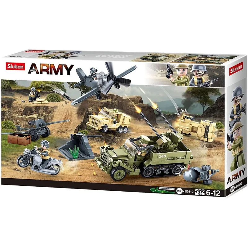 Sluban Army M38-B0812 Vojenské vozidlá