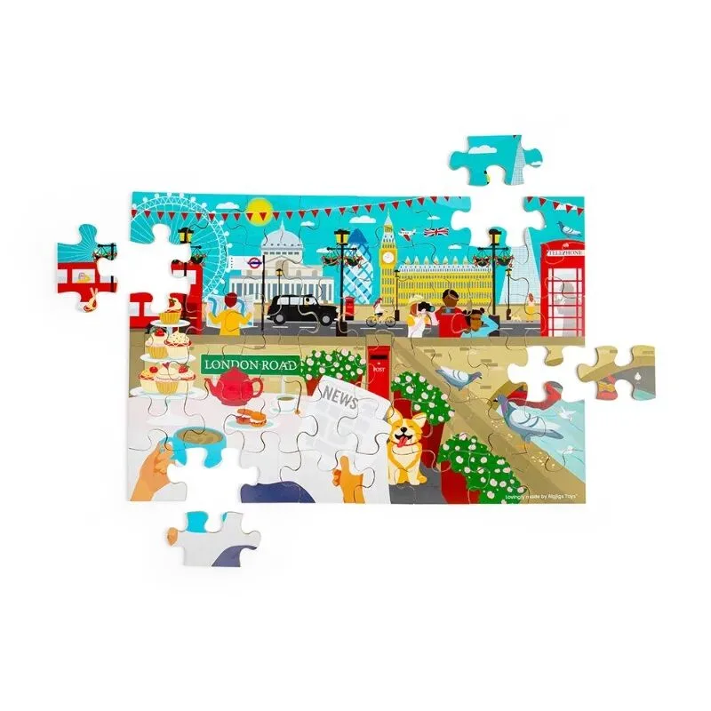 Drevené podlahové puzzle Londýn – náhľad 2