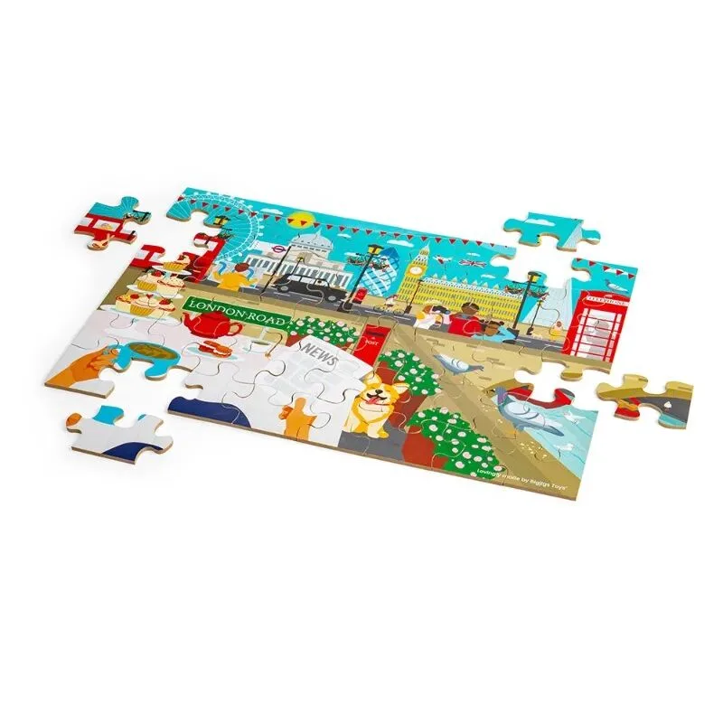 Drevené podlahové puzzle Londýn – náhľad 3