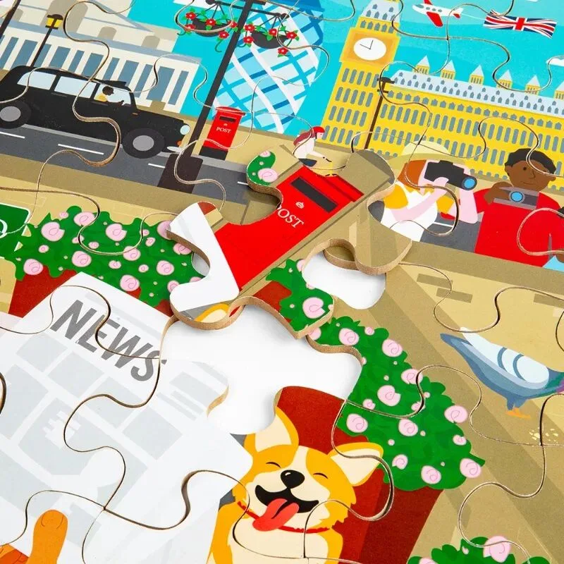Drevené podlahové puzzle Londýn – náhľad 6