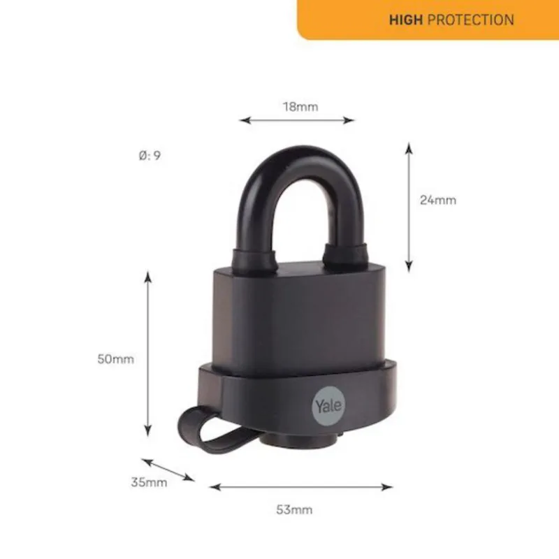 Zámok Yale Y220B/51/118/1 – High Security, laminovaná oceľ, 53 mm