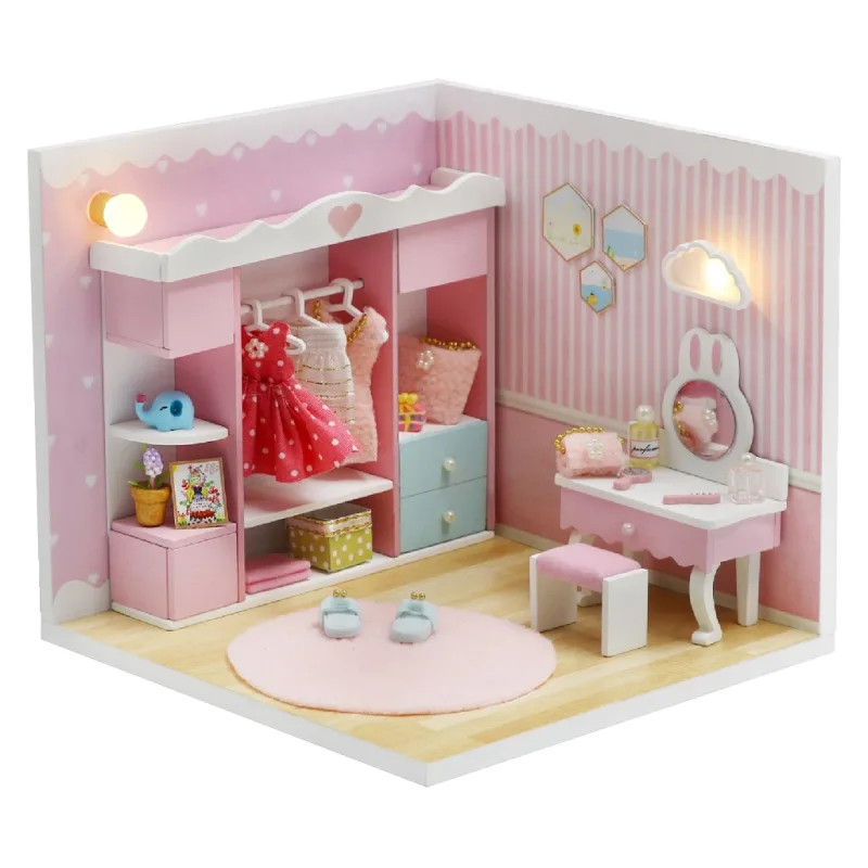 Dvěděti Miniatúra domčeka Roztomilá šatňa