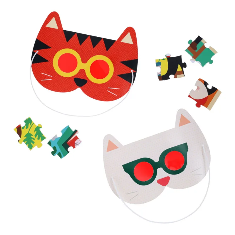 Petitcollage Puzzle s 3D okuliarmi Knižnica 100 ks