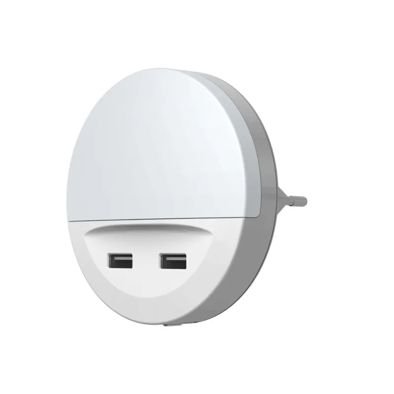 vkové, 2x USB nabíjací port, 3lm, 3000K, senzor deň-noc