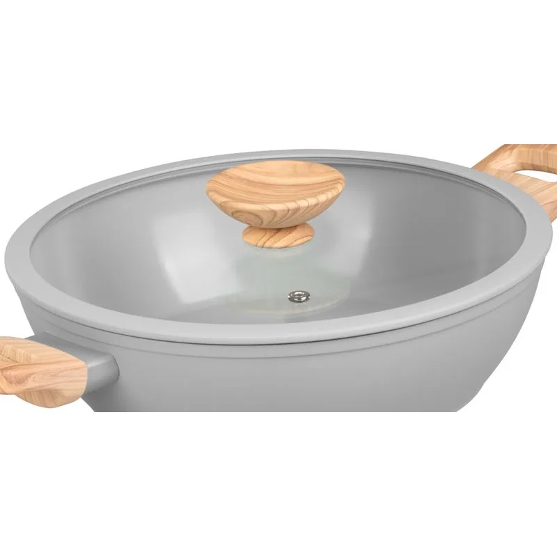 Hrniec MagicHome Harmony, plytký, so sklenenou pokrievkou, 26 cm