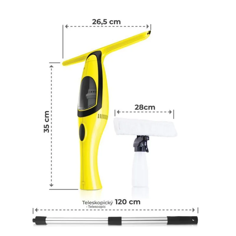 Čistič okien Strend Pro VAC-80E, 2000 mAh, teleskop 65 cm