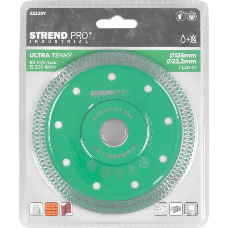 Diamantový kotúč Strend Pro Industrial, 125×22.2×1.2 mm, ultra tenký