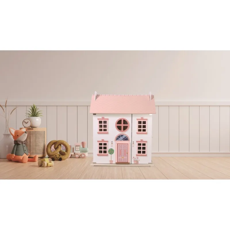 2Kids Toys Domček s bábikami ružový