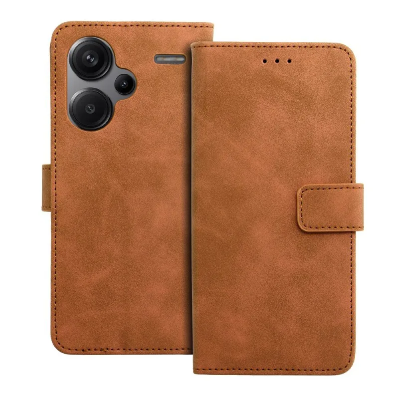 Magnet Book Knižkové diárové puzdro Xiaomi Redmi Note 13 Pro Plus 5G Farba: Hnedá