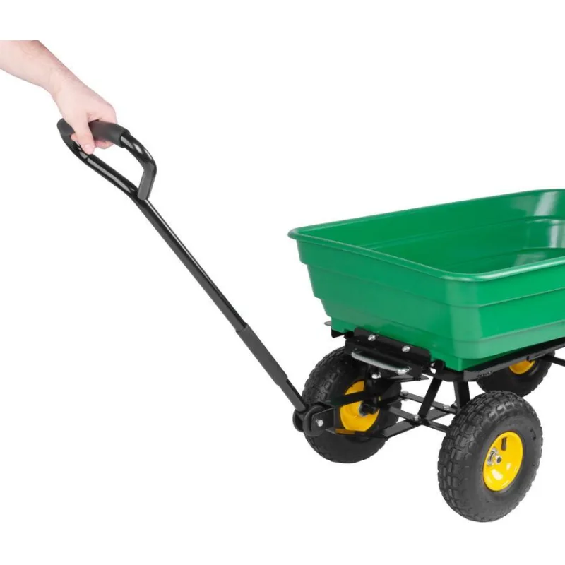 Záhradný vozík Greenlawn Transporter, 75 litrov, výklopný