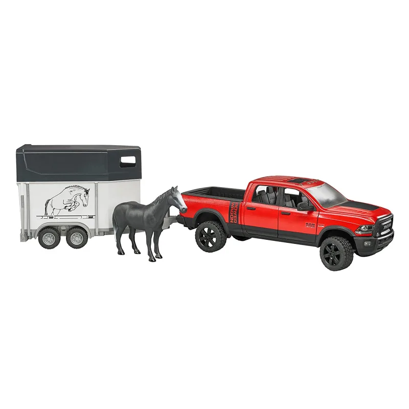 Bruder 2501 Terénne auto RAM s prepravníkom na kone a figúrkou koňa