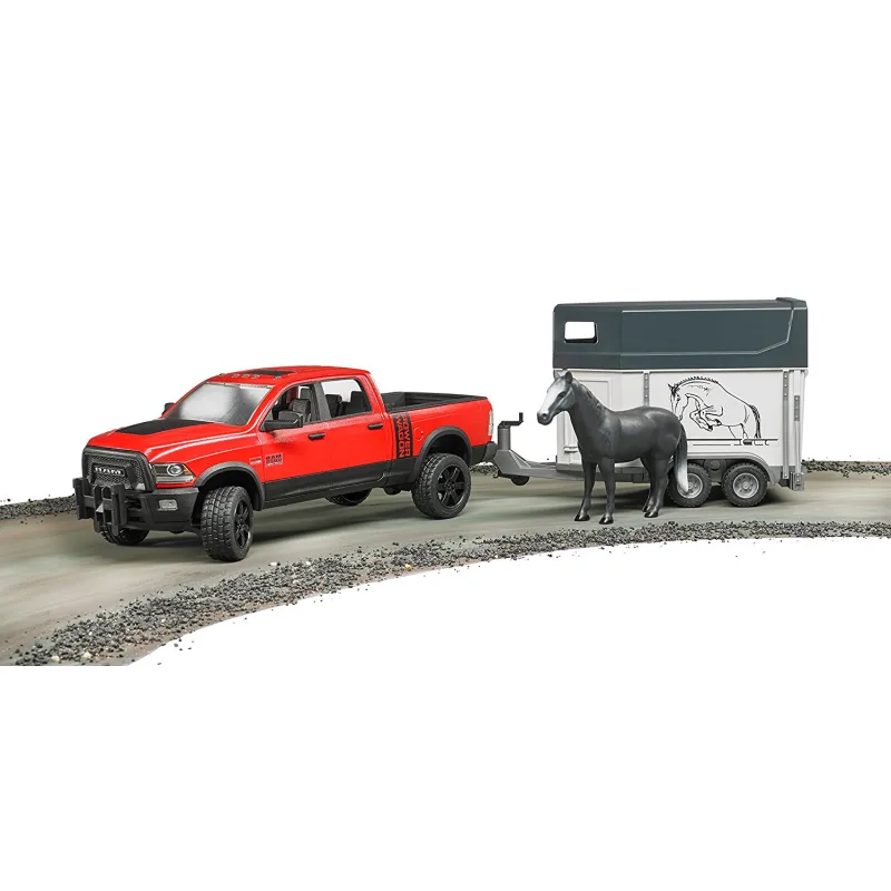 Bruder 2501 Terénne auto RAM s prepravníkom na kone a figúrkou koňa