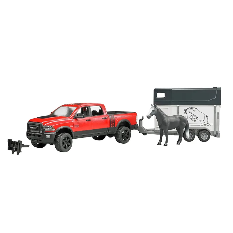 Bruder 2501 Terénne auto RAM s prepravníkom na kone a figúrkou koňa