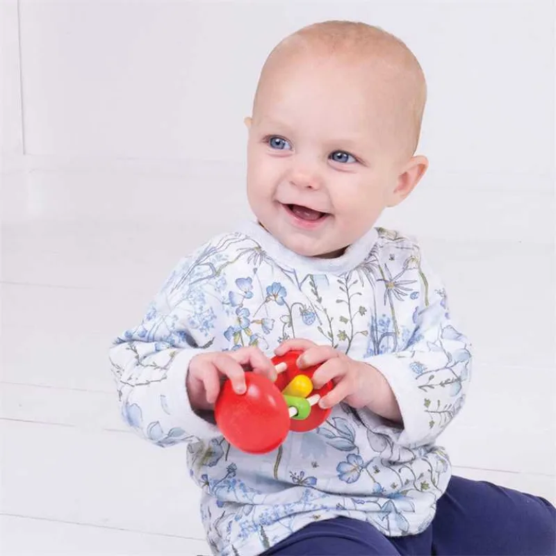 Bigjigs Toys Hrkálka - Rolnička v Dúhovej klietke