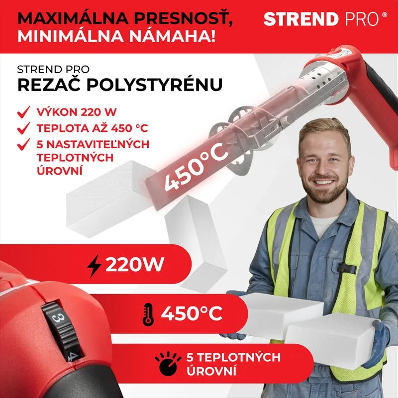 Rezač na polystyrén Strend Pro JS-102GD, 220 W