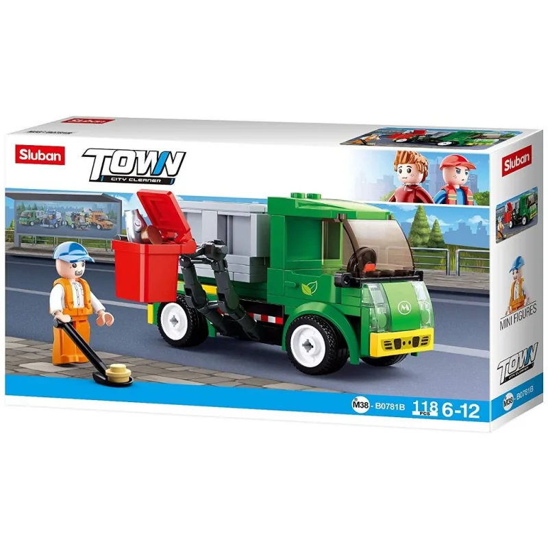 Sluban Town M38-B0781B Smetiarske auto