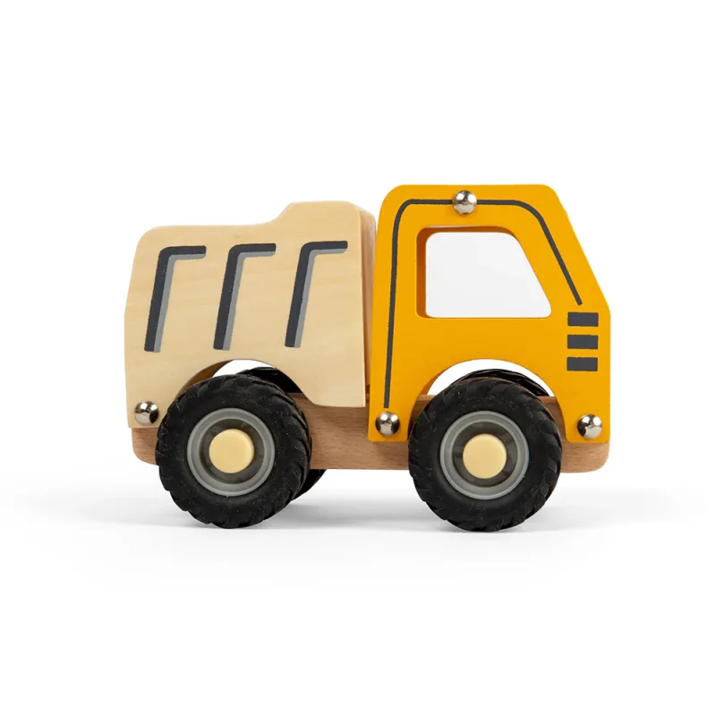 Mini drevený sklápač