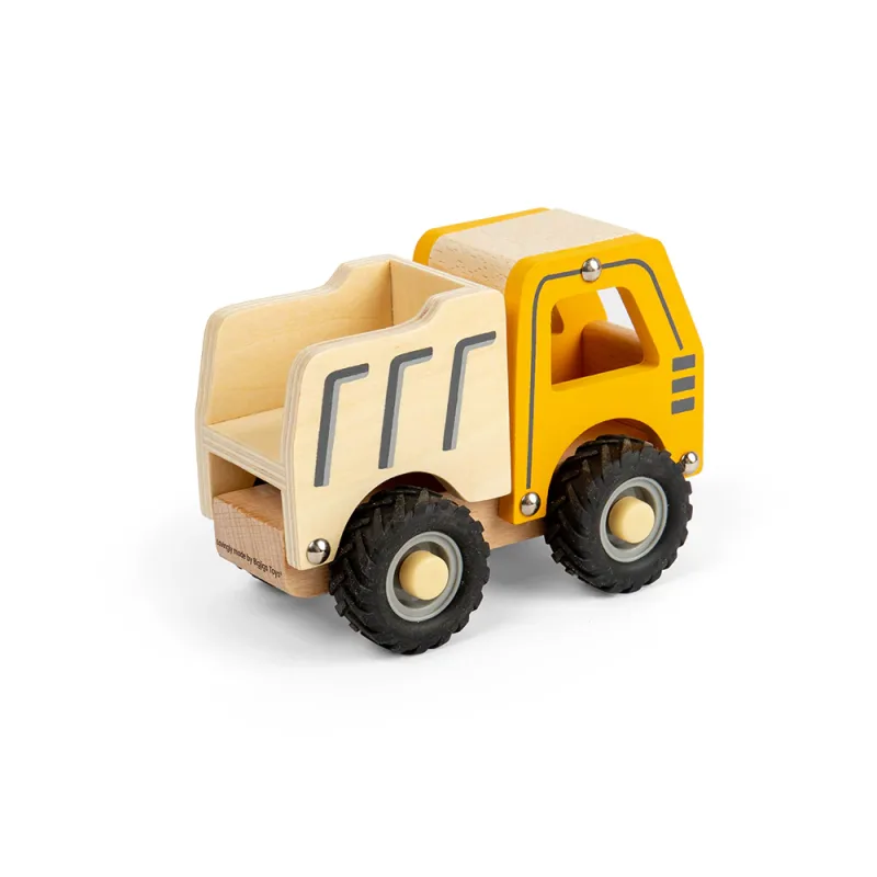 Mini drevený sklápač