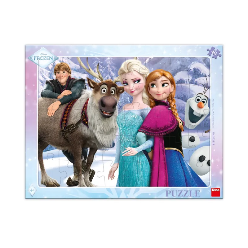 Dino Puzzle doskové Frozen: Na prechádzke 40 dielikov