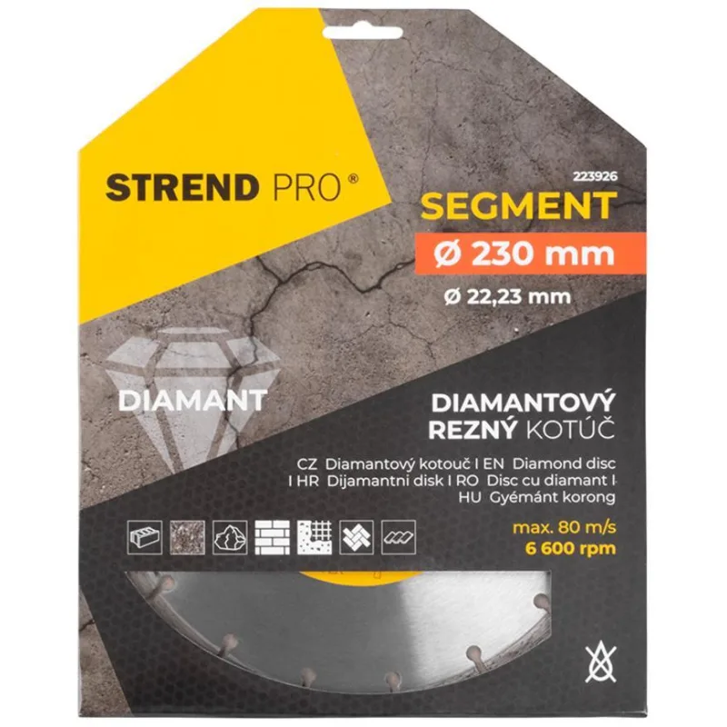 Diamantový kotúč Strend Pro 521A, 230 mm, Segment