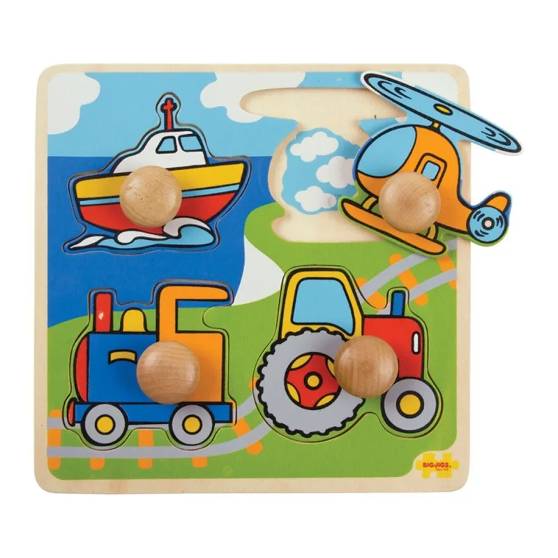 Bigjigs Toys Moje prvé vkladacie puzzle - Doprava