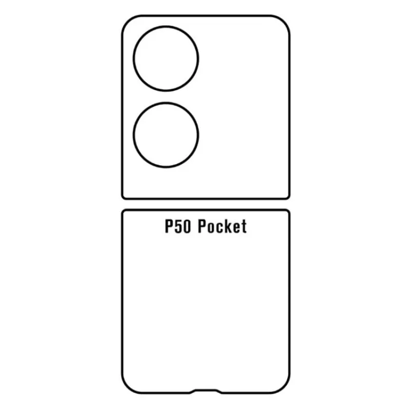 Ochranná fólia Sunshine Hydrogel pre Huawei P50 Pocket Variant:: zadná čirá