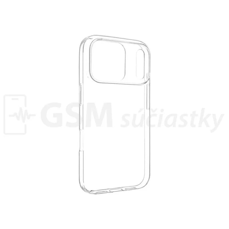 Transparentné Puzdro priesvitné silikónové iPhone 17 Pro Max