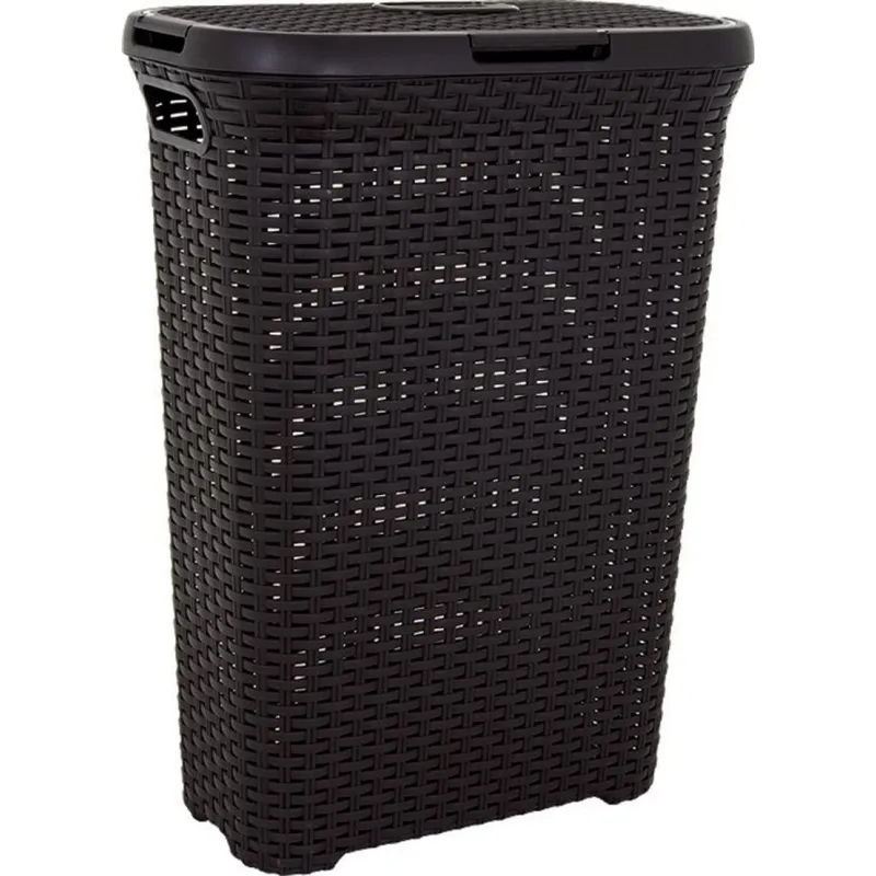 Kôš na prádlo Curver STYLE 40L, hnedý, 61x26x44 cm