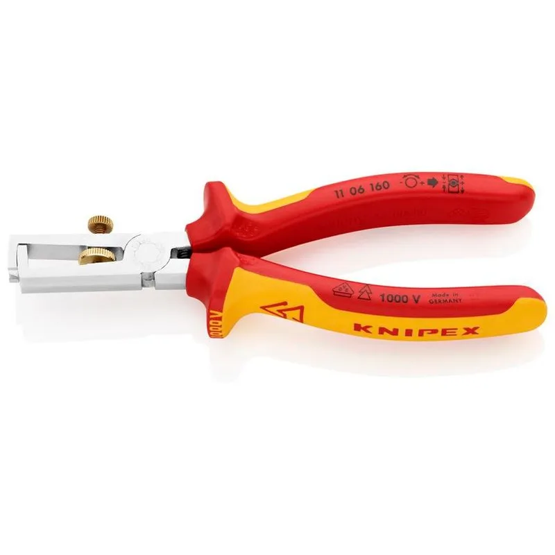 Kliešte KNIPEX 11 06 160 – odizolovacie, CrV, VDE, 160 mm