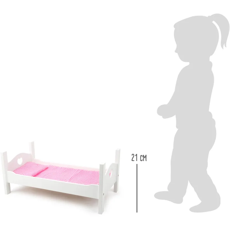 Small Foot Postieľka pre bábiky, biela