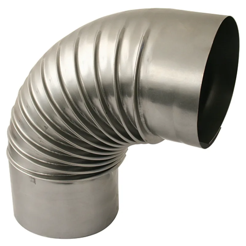 Koleno Dymo 105 mm, dymovod, 90° ohyb