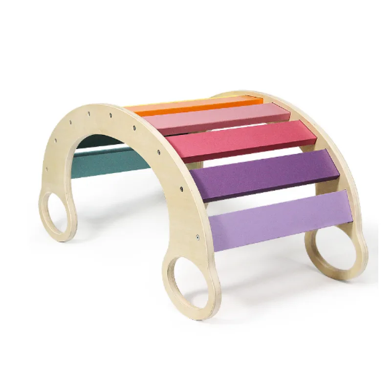 Dvěděti Montessori dúhová hojdačka