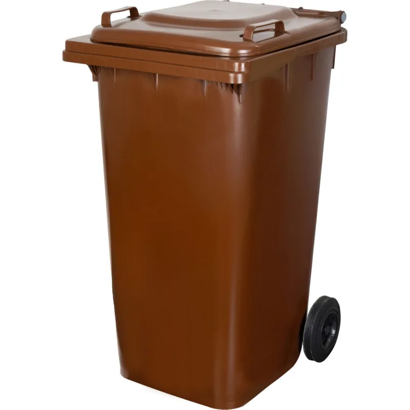 Smetná nádoba ICS GB4 240 l, plastová, hnedá, HDPE