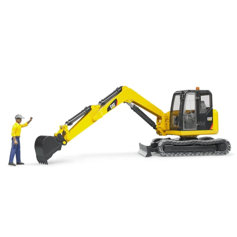 Bruder 2466 Minibager CAT s figúrkou