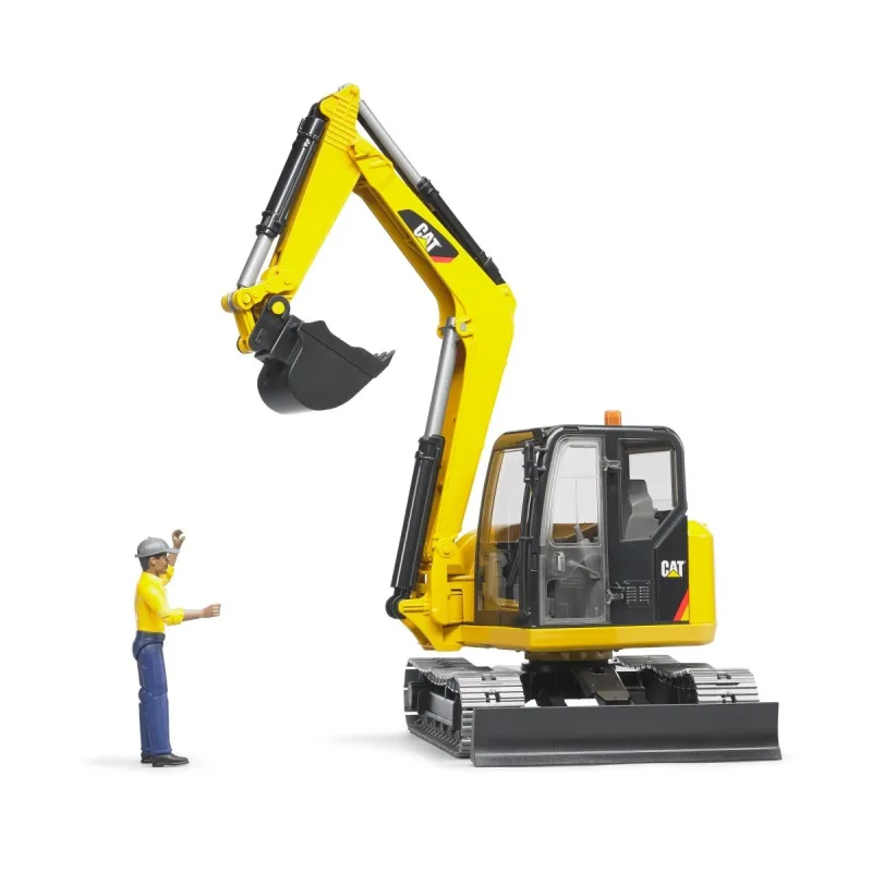 Bruder 2466 Minibager CAT s figúrkou