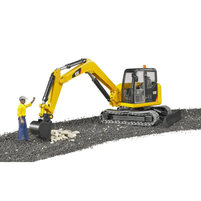 Bruder 2466 Minibager CAT s figúrkou