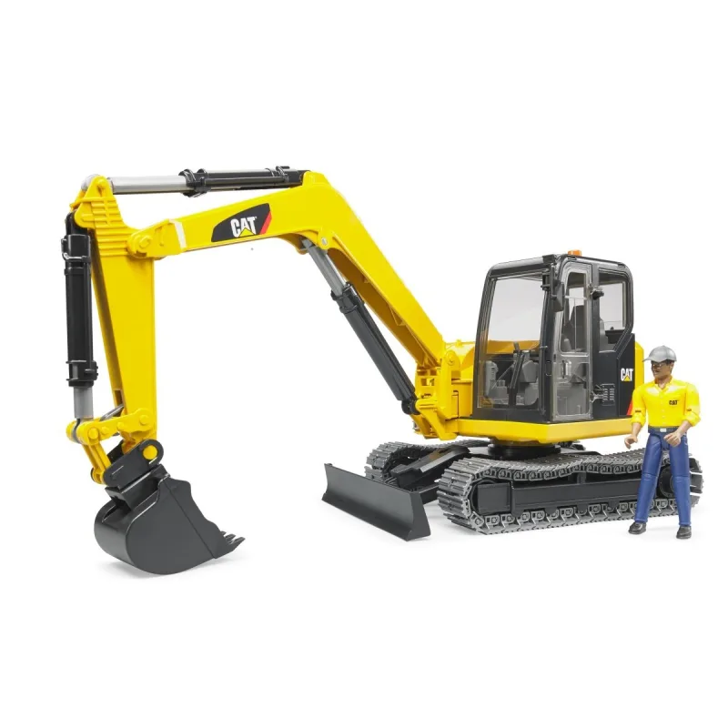Bruder 2466 Minibager CAT s figúrkou