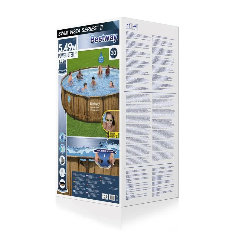 Bestway Power Steel Vista Series 56977 549x122 cm, bazén s filtráciou