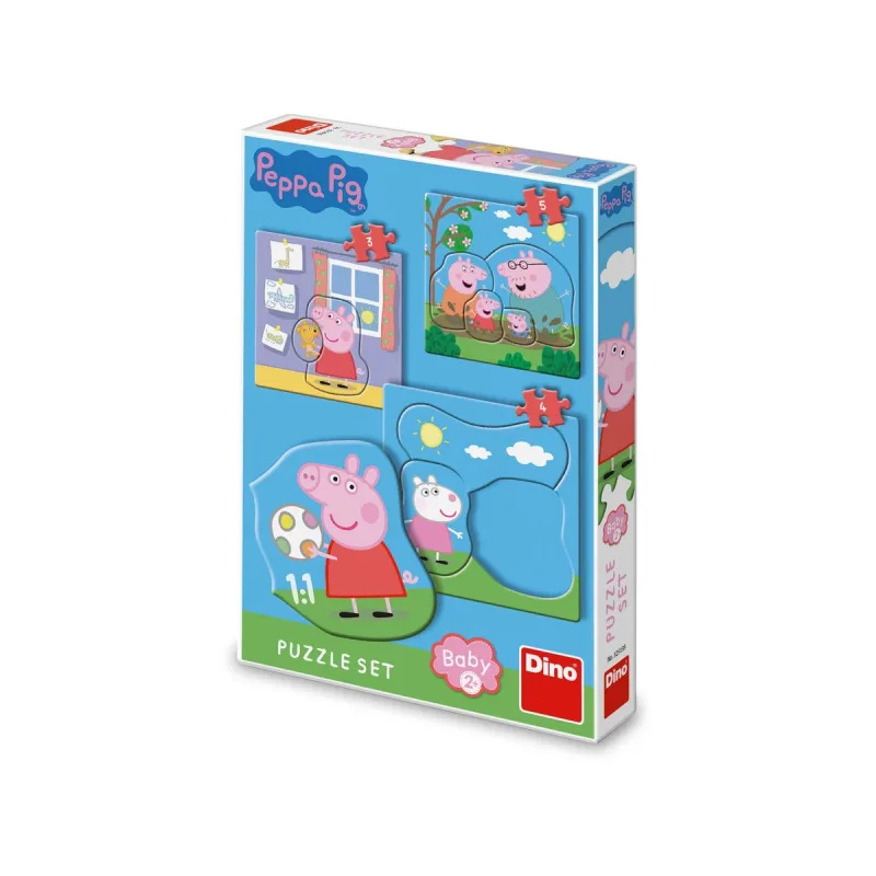 Dino Puzzle set Peppa Pig: Rodina 3–5 dielikov