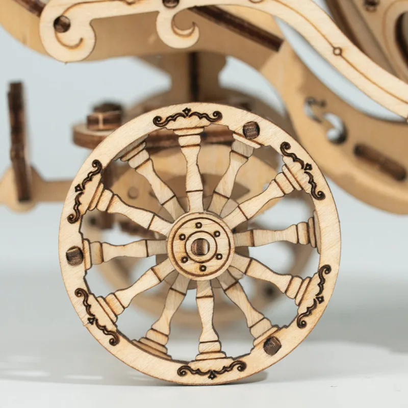 RoboTime Drevené 3D puzzle Rozprávkový koč 182 ks