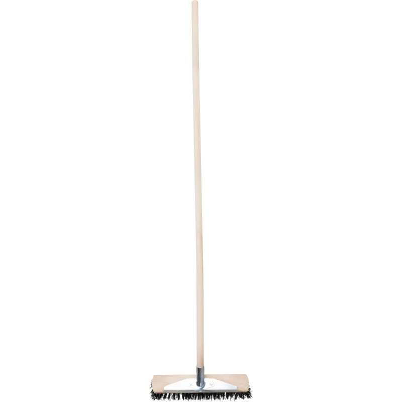 Cestárska metla Geco U400.3 DUO WH, 400 mm, štetiny PVC/oceľ, s násadou