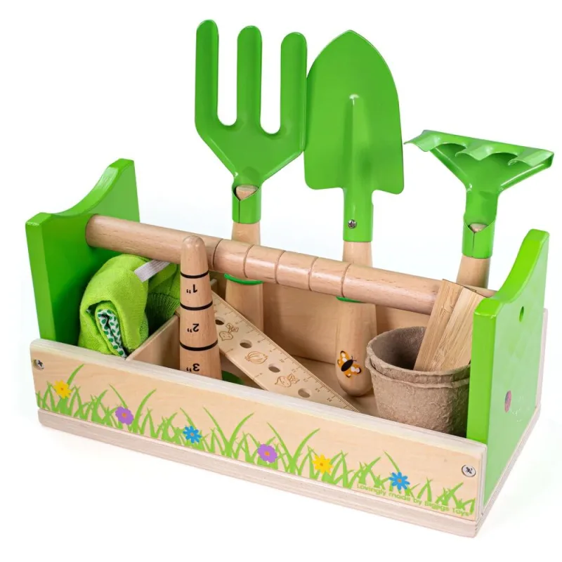 Bigjigs Toys Záhradnícky set v prepravke