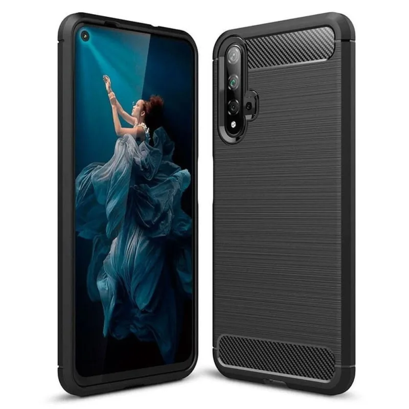 Soft Flex Puzdro odolné protinárazové Huawei Nova 5T, Honor 20 Farba: Čierna 8668