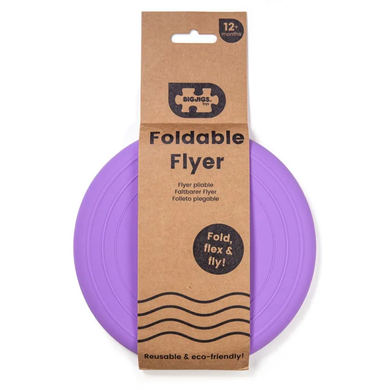 Bigjigs Toys Silikónové frisbee fialové Lavender