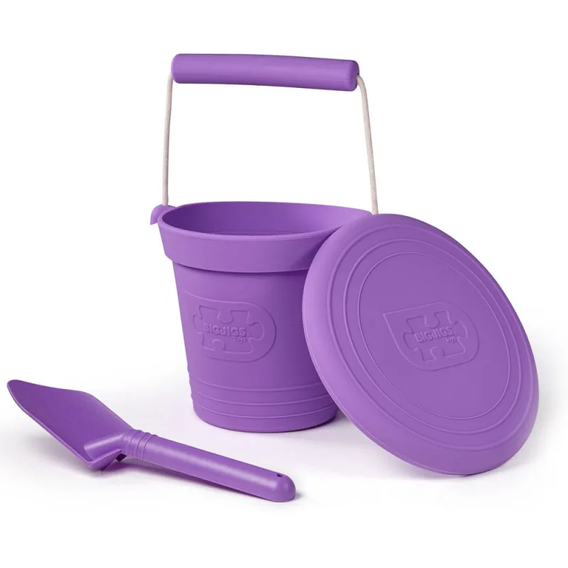Bigjigs Toys Silikónové frisbee fialové Lavender