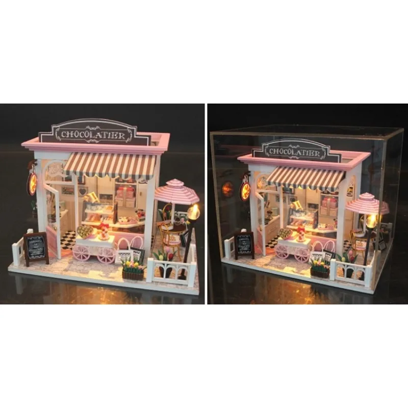 Dvěděti Miniatúra domčeka Čokoládovňa