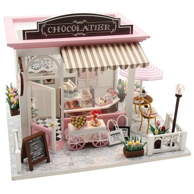 Dvěděti Miniatúra domčeka Čokoládovňa