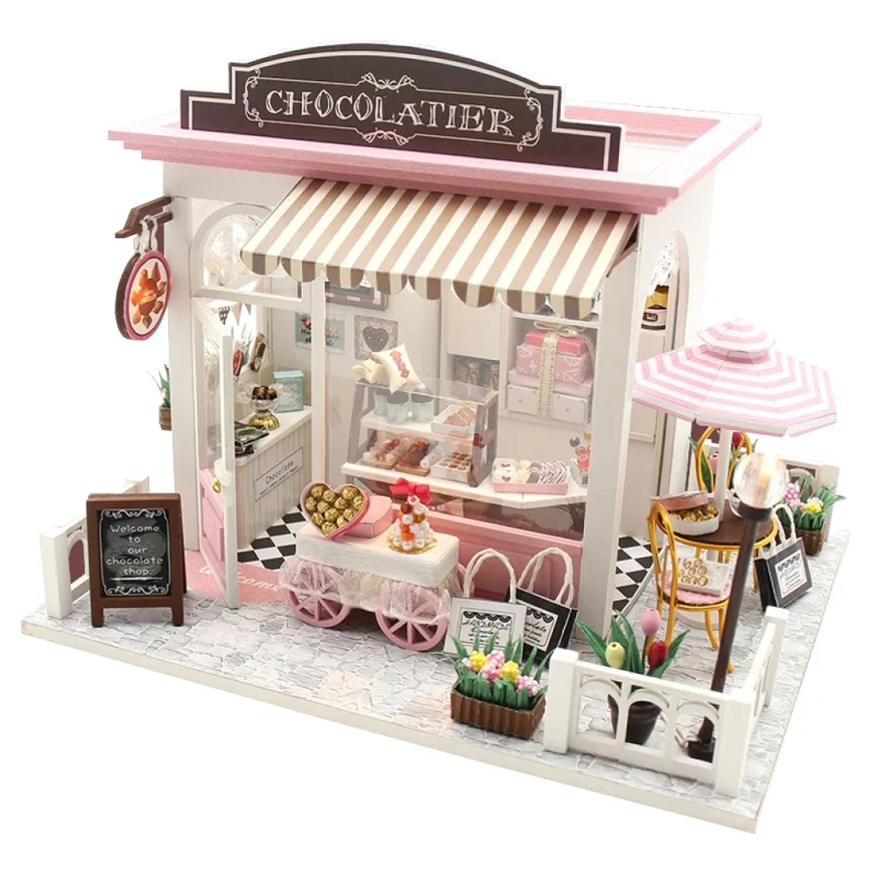 Dvěděti Miniatúra domčeka Čokoládovňa
