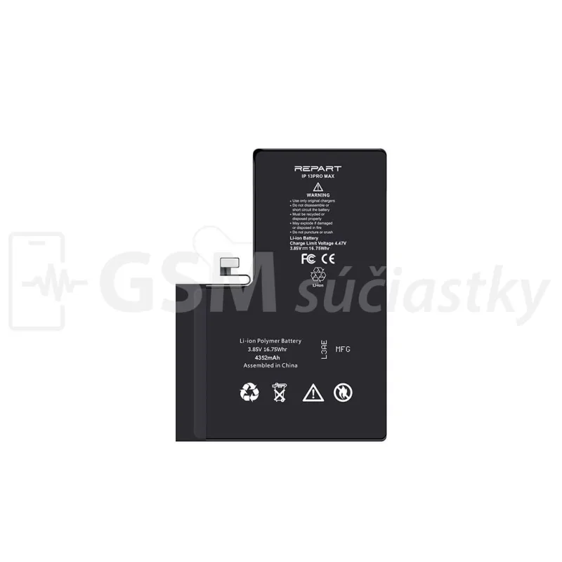 Apple iPhone 13 Pro Max – Batéria 4 352 mAh (Zobrazuje zdravie)